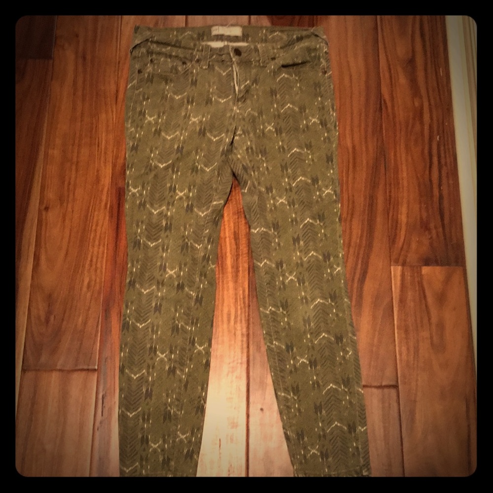 Free People Ankle Print Denim